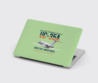 Thumbnail for UC-35A Citation Ultra Rapid Utility Airlift design on light green MacBook case