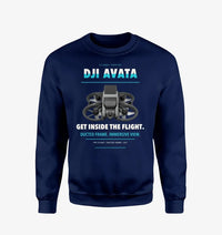 Thumbnail for DJI Avata design on navy blue sweatshirt