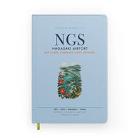 Thumbnail for Nagasaki Airport (NGS) design on light blue notebook