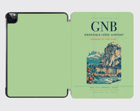 Thumbnail for Grenoble-Isère Airport (GNB) design on light green ipad tablet case