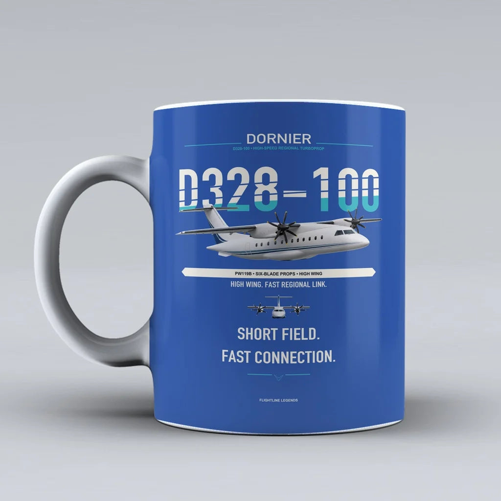 Mug design on blue d328 100