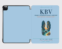 Thumbnail for Krabi International Airport (KBV) design on light blue ipad tablet case