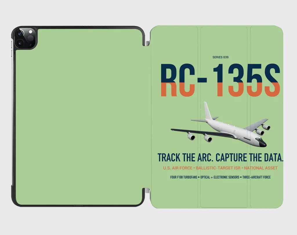RC-135S Cobra Ball design on light green ipad tablet case