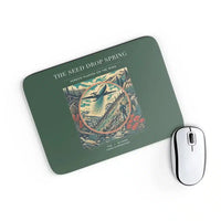 Thumbnail for VINTAGE G4490 - The Seed Drop Spring - Designed Mouse Pads design on darkgreen rectangle