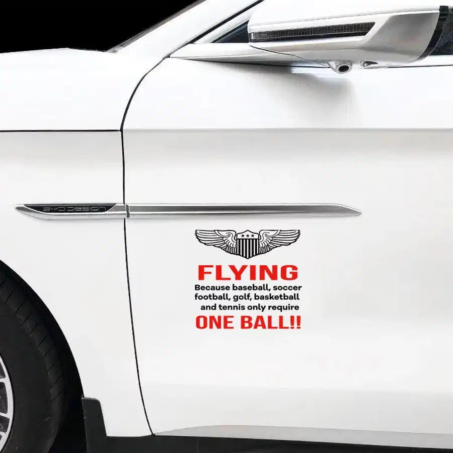 Flying One Ball Car Sticker - view 4
