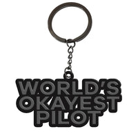 Thumbnail for World's Okayest Pilot Key Chain - view 4