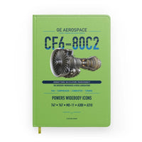 Thumbnail for CF6-80C2 design on light green notebook