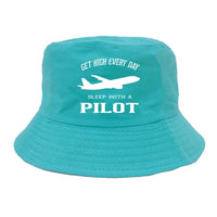 Thumbnail for Get High Every Day Sleep With A Pilot summer hat - green