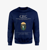 Thumbnail for Spokane International Airport (GEG) design on navy blue sweatshirt