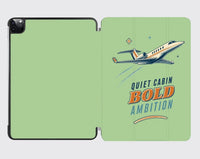 Thumbnail for Quiet Cabin Bold Ambition design on light green ipad tablet case
