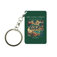 Thumbnail for VINTAGE G4331 - The Oasis Landing - Designed Key Chain design on darkgreen