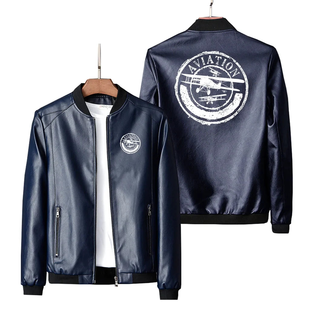 Aviation Lovers Leather Jacket - view 4