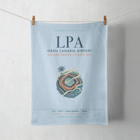 Thumbnail for Gran Canaria Airport (LPA) design on light blue towel