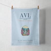 Thumbnail for Asheville Regional Airport (AVL) design on light blue towel