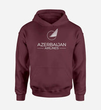 Thumbnail for Azerbaijan Airlines logo printed on dark red hoodie