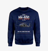 Thumbnail for Sikorsky HH-60G Pave Hawk design on navy blue sweatshirt