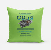 Thumbnail for CATALYST design on light green pillow
