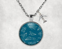 Thumbnail for Paper Airplane & Fly Necklace - view 4