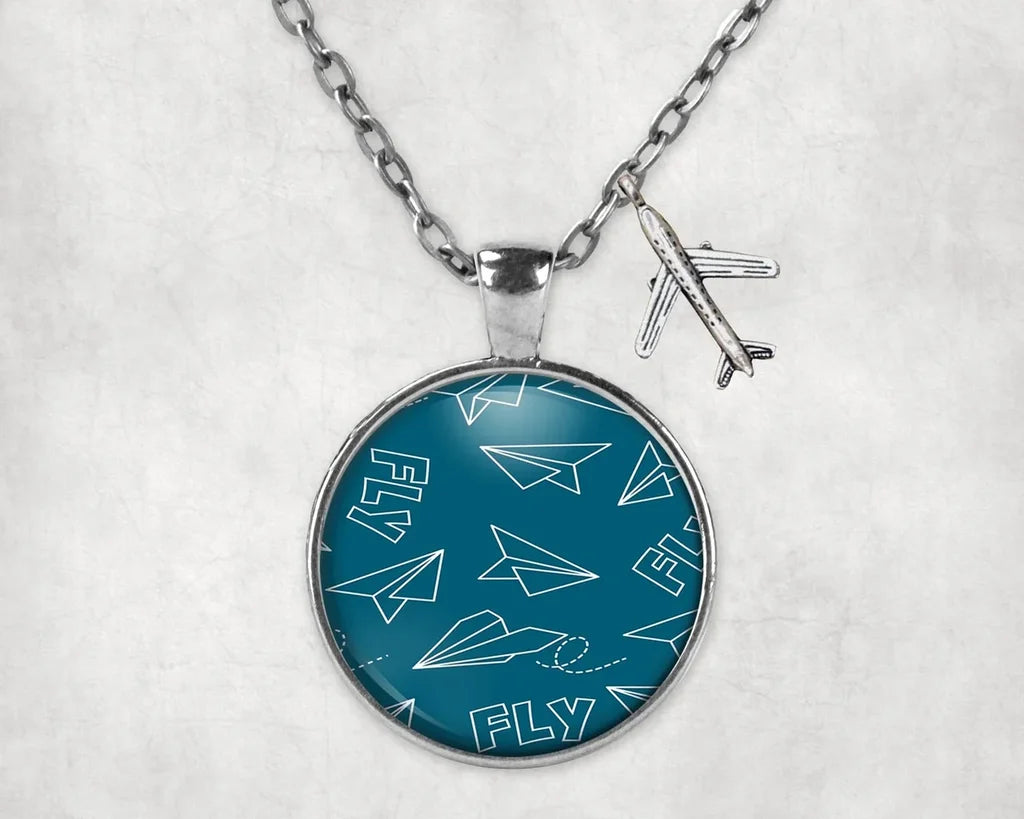 Paper Airplane & Fly Necklace - view 4