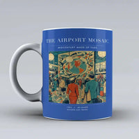 Thumbnail for VINTAGE G4132 - The Airport Mosaic - Ceramic Mug design on blue