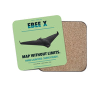 Thumbnail for AgEagle eBee X design on light green 1 piece coaster