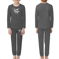 Thumbnail for The Cessna 172 children pajamas - Gray