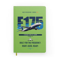 Thumbnail for Embraer E175 design on light green notebook