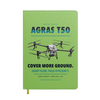 Thumbnail for DJI Agras T50 design on light green notebook