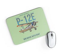 Thumbnail for Boeing P-12E design on light green rectangle mouse pad
