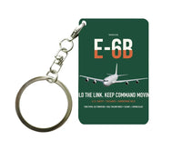 Thumbnail for E-6B Mercury design on dark green designed key chain, double-side print