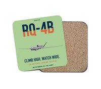 Thumbnail for RQ-4B Global Hawk design on light green 1 piece coaster
