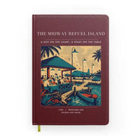 Thumbnail for VINTAGE G4309 - The Midway Refuel Island - Designed Notebooks design on darkred