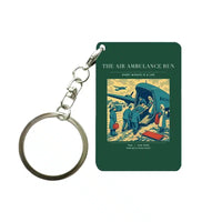 Thumbnail for VINTAGE G4506 - The Air Ambulance Run - Designed Key Chain design on darkgreen