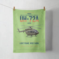Thumbnail for Airbus UH-72A Lakota design on light green towel