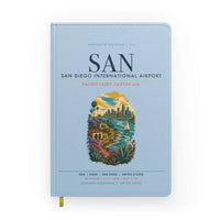 Thumbnail for San Diego International Airport (SAN) design on light blue notebook