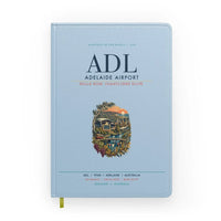 Thumbnail for Adelaide Airport (ADL) design on light blue notebook