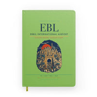 Thumbnail for Erbil International Airport (EBL) design on light green notebook