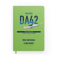Thumbnail for Diamond DA42-VI design on light green notebook