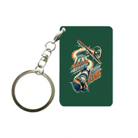Thumbnail for SIGNAL 669 - The Lens Waits For The Perfect Bank - Key Chain design on dark green key chain