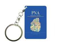 Thumbnail for Pamplona Airport (PNA) design on blue key chain