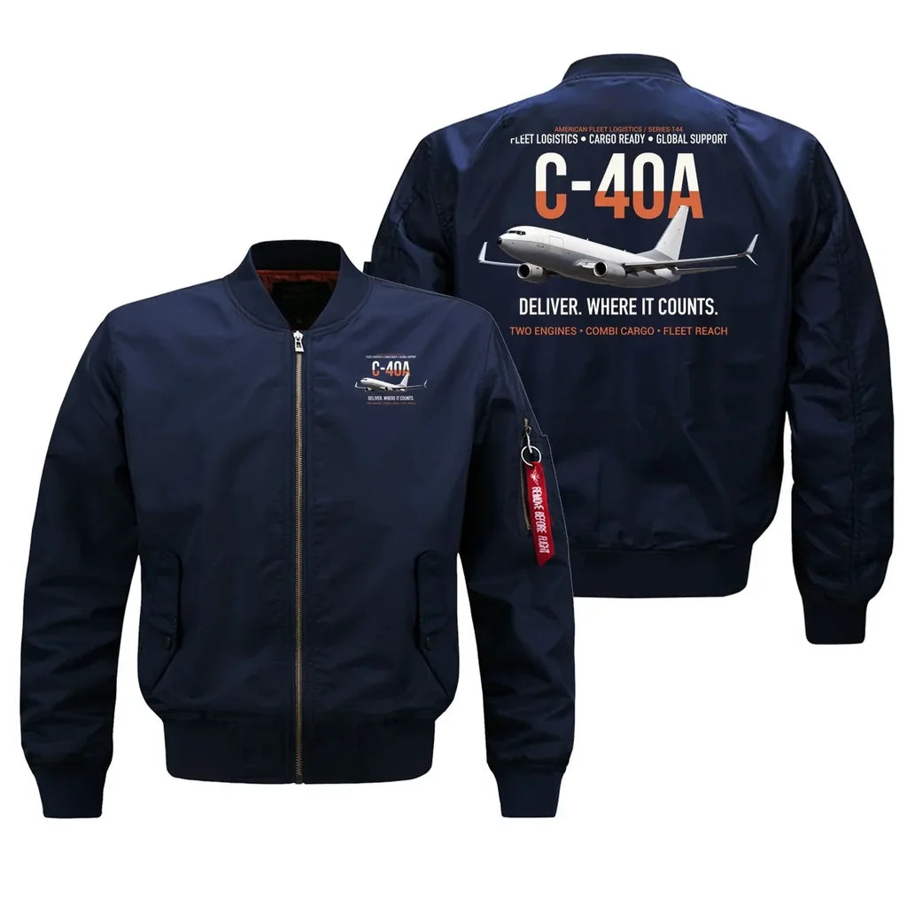 C-40A CLIPPER design on blue bomber