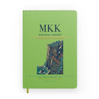 Thumbnail for Molokai Airport (MKK) design on light green notebook