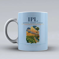 Thumbnail for Imperial County Airport (IPL) airport code design on light blue ceramic mug