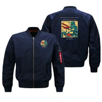 Thumbnail for VINTAGE G4451 - The Grain Elevator Waypoint - Bomber Jacket design on blue
