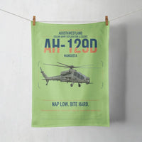 Thumbnail for AgustaWestland AH-129D Mangusta design on light green towel