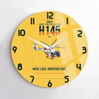 Thumbnail for Airbus H145 D3 design on yellow no frame wall clock