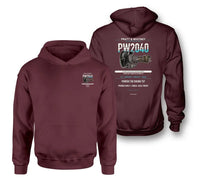 Thumbnail for PW2040 design on dark red hoodie