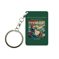 Thumbnail for VINTAGE G4390 - The Fence Post Navigation - Designed Key Chain design on darkgreen