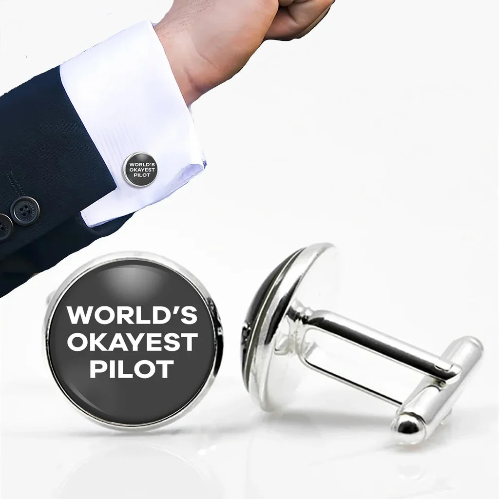 World's Okayest Pilot Cuff Links - view 4