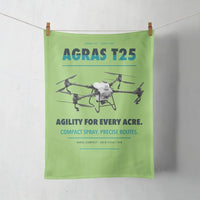 Thumbnail for DJI Agras T25 design on light green towel